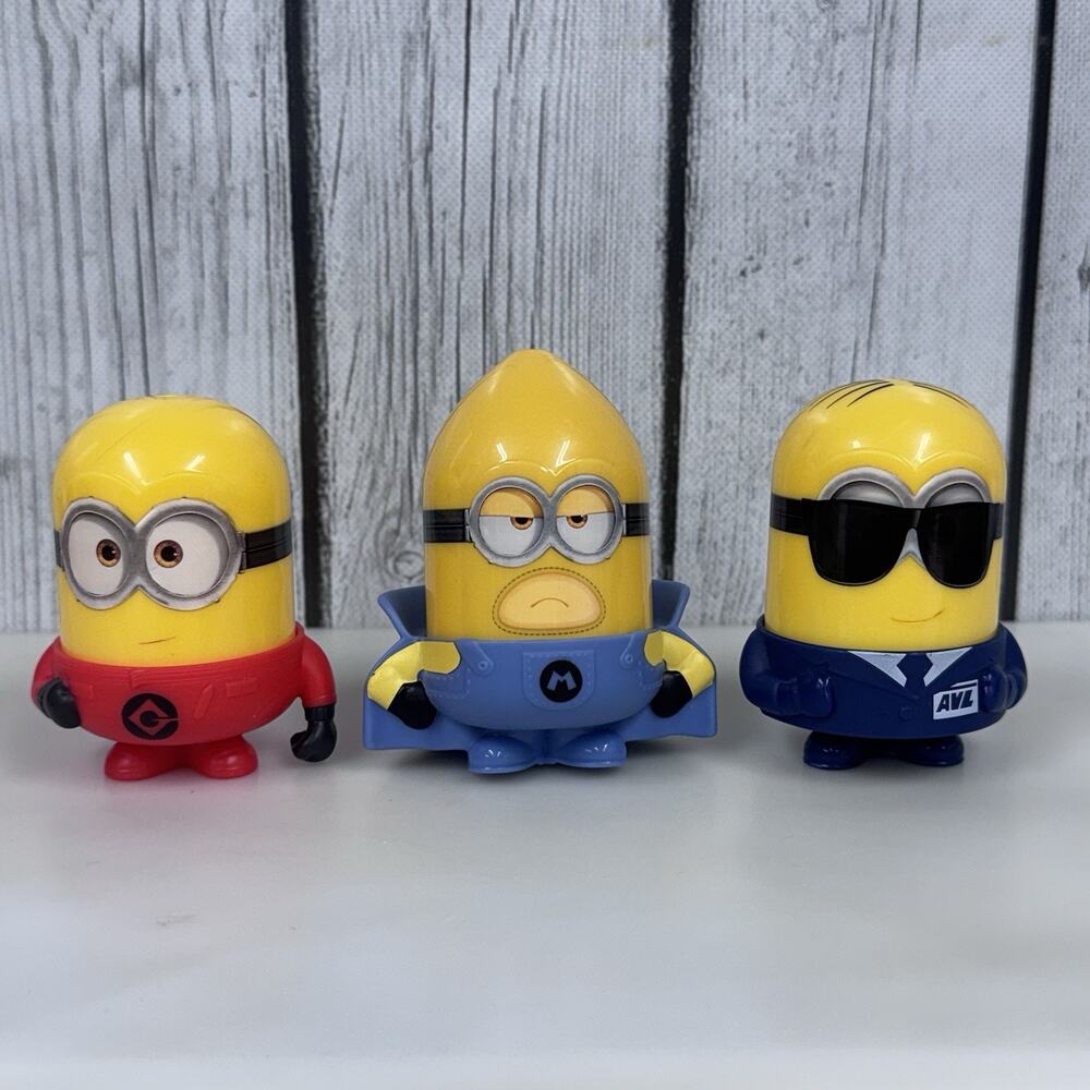 2024 McDonald's Despicable Me 4 Minion Happy Meal Toys Interchangeable Parts